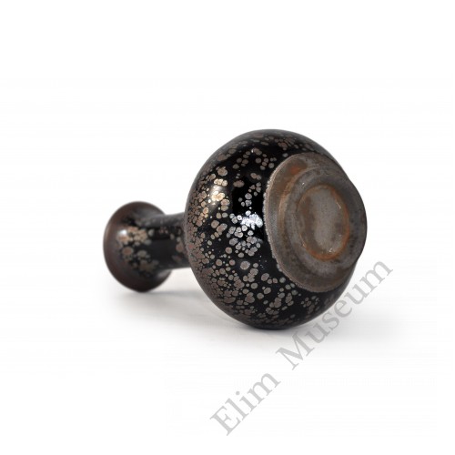 1506 A Jian-ware black glaze "oil-drips"small vase